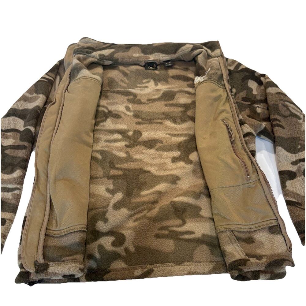 RedHead Men's Camouflage Fleece Jacket M Full Zip Zippered Pockets - Picture 3 of 12